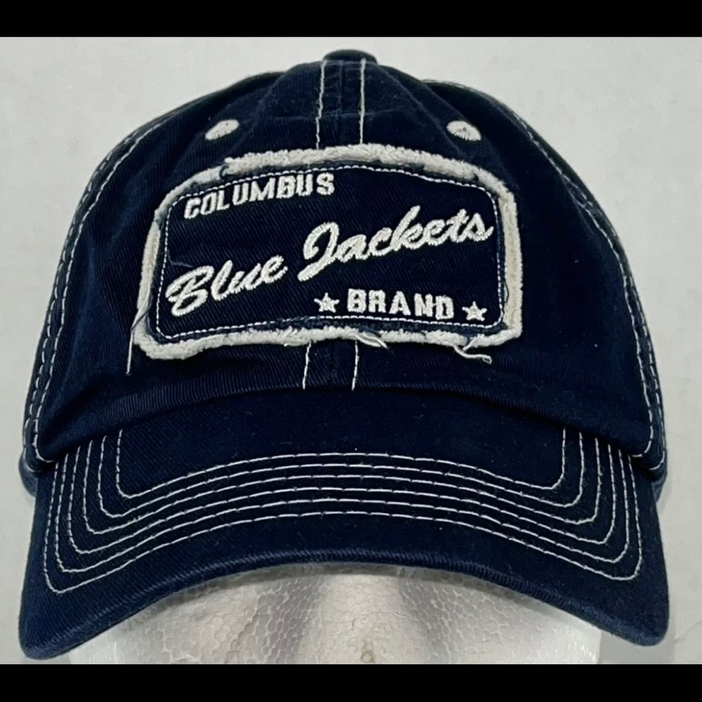 Pre Sport Image Columbus Blue Jackets Blue Hat Huntington Adjustable